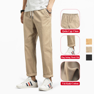 Quần Kaki Baggy Nam Vicenzo Cao Cấp Vải Mềm Sau Khi Giặt May Cẩn Thận