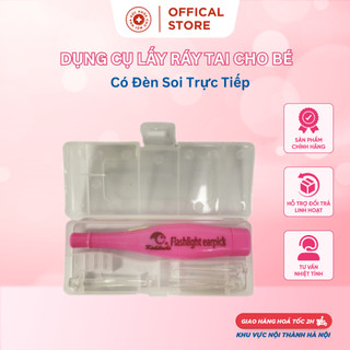 Dụng Cụ Lấy Ráy Tai An Toàn Cho Bé ,Có Đèn Soi Trực Tiếp