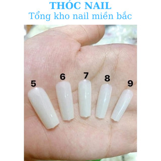 Móng úp HsM lẻ sz 5,6,7,8,9 túi 50 móng