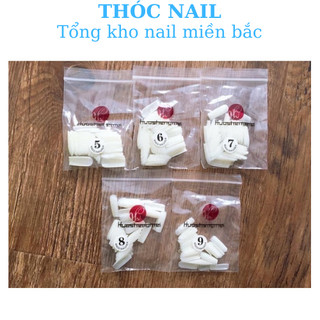 Móng úp HsM lẻ sz 5,6,7,8,9 túi 50 móng
