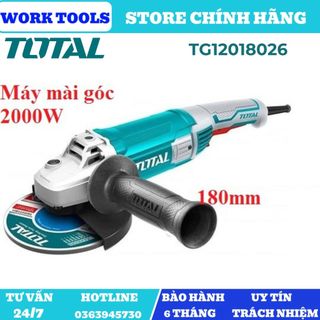 TOTAL MÁY MÀI GÓC 2000W TG12018026 (Cam kết Chính Hãng 100%)