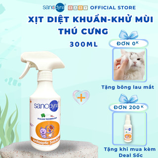 Xịt khử mùi nước tiểu, khử khuẩn phòng, khử mùi chậu cát chó mèo SANODYNA PET khử mùi hôi tận gốc
