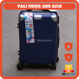 Vali nhựa abs thương hiệu hùng phát a218 size xách tay 20"