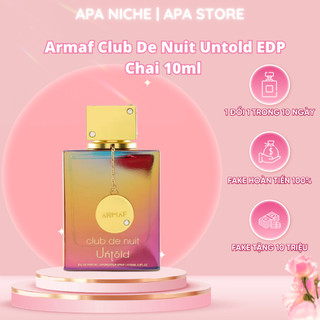 Nước hoa unisex Armaf Club De Nuit Untold EDP chai 10ml Apa Store