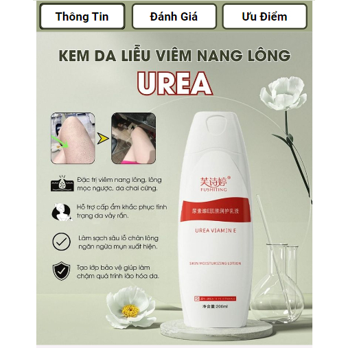 Kem Dưỡng Da Viêm Nang Lông, Cấp Ẩm Urea - Kem Urea Vitamin E Hỗ Trợ Khắc Phục Da Vẩy Nấm, Viêm Nang Lông, Mụn Body