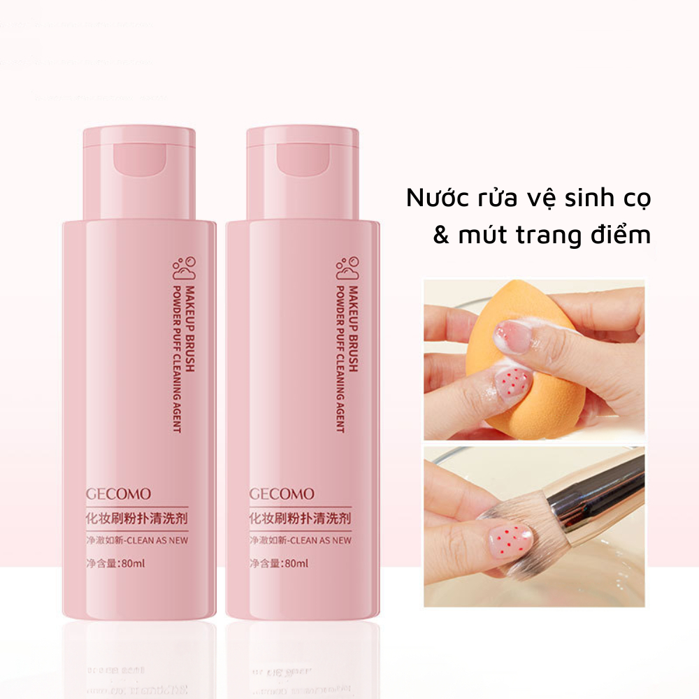 Combo Bộ Dụng Cụ Vệ Sinh Cọ Trang Điểm, Chậu Silicon Combo Set Giỏ Phơi Cọ, Nước Rửa Cọ Tiện Lợi SHUSHU COSMETICS