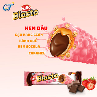 Combo 2 Bánh quế Fullo Blasto (Bánh quế sô-cô-la + bánh quế sô-cô-la dâu)