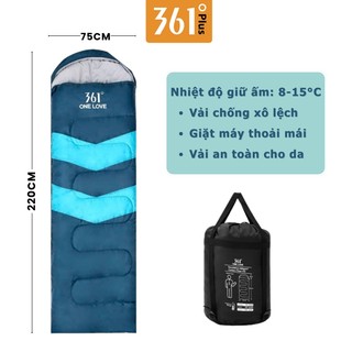 Túi ngủ văn phòng chính hãng 361 túi ngủ cắm trại dã ngoại giữ ấm lên đến 5 độ kèm túi đựng