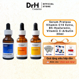 Serum Pretasa B5 Hyaluronic Serum 30ml - Serum Vitamin serum C10 Extra serum 30ml và Serum Goodndoc