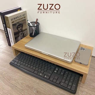  Kệ Đỡ Laptop Kệ Màn Hình PC Để Bàn 1 tầng 2 tầng Kê Màn Hình Loại Tốt Đã Lắp Sẵn Gỗ Xịn Dày 17mm Zuzo Home 