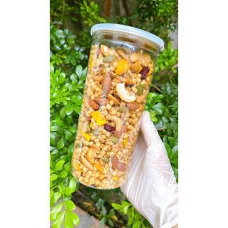 500grNGŨ CỐC ĂN KIÊNG GIẢM CÂN - GRANOLA SIÊU HẠT MIX YẾN MẠCH NỔ GIÒN