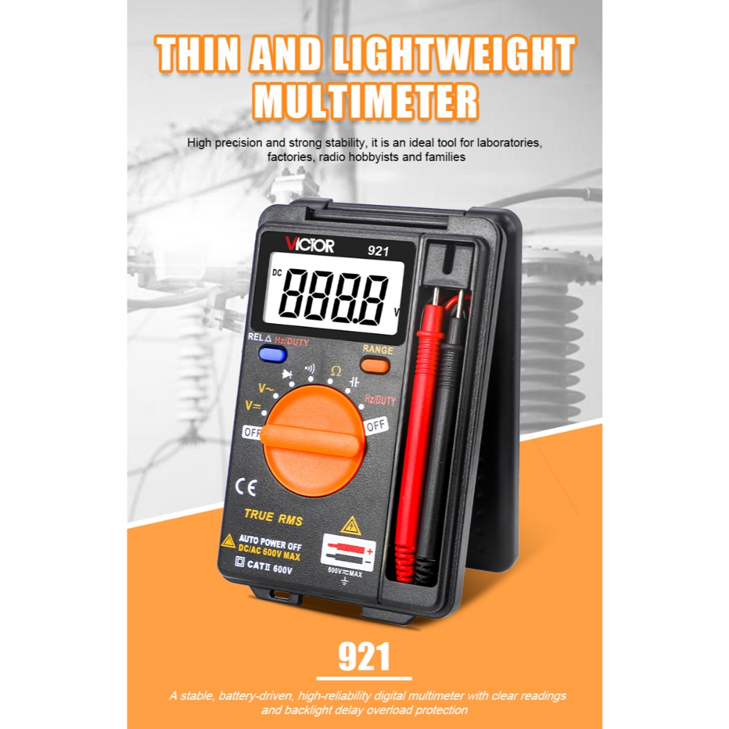 VICTOR 921 Đồng hồ vạn năng bỏ túi  VC 921