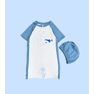 Đồ Bơi Liền Thân Bé Trai Kèm Mũ (8-30kg)