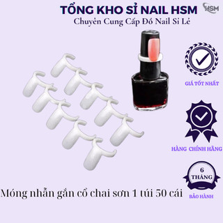 Móng nhẫn gắn cổ chai sơn 1 túi 50 cái