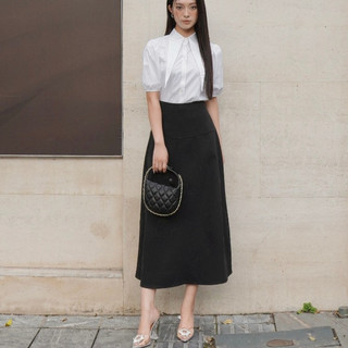 Chân váy nữ Miko Skirt dáng dài xòe ôm hông, Chân váy chất vải xước nhật phong cách thanh lịch VVND052402 