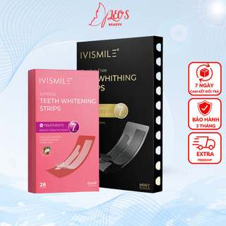 Miếng dán trắng răng IVISMILE làm trắng răng tại nhà, dán trắng răng an toàn - không ê buốt - không bào mòn