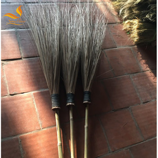 Combo 5 chổi dừa,  tre, nan, đót cán dài quét nước, quét lá cây sân vườn, chổi quét màng nhện