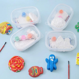 Bộ tô tượng mini hộp gồm 2 tượng, màu, cọ tô