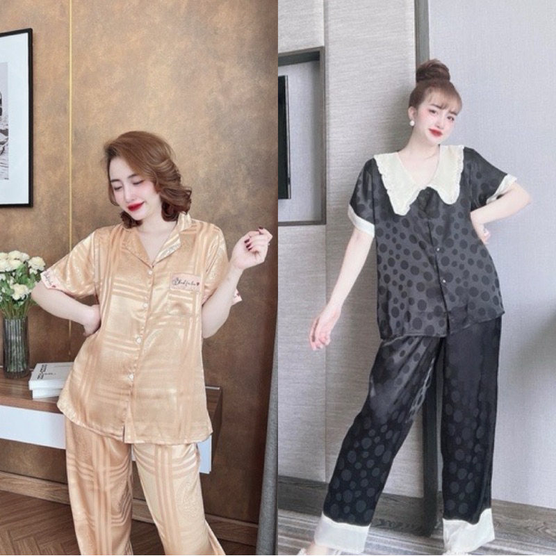 (GẤM CAO CẤP)Đồ bộ lụa gấm bigsize 45-100kg