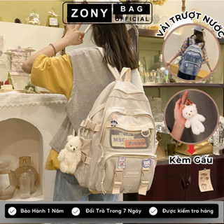 Balo nữ Cặp đi học nam nữ thời trang giá rẻ ZONY Balo đi học ulzzang  Ba lô laptop vải chống nước học sinh sinh viên