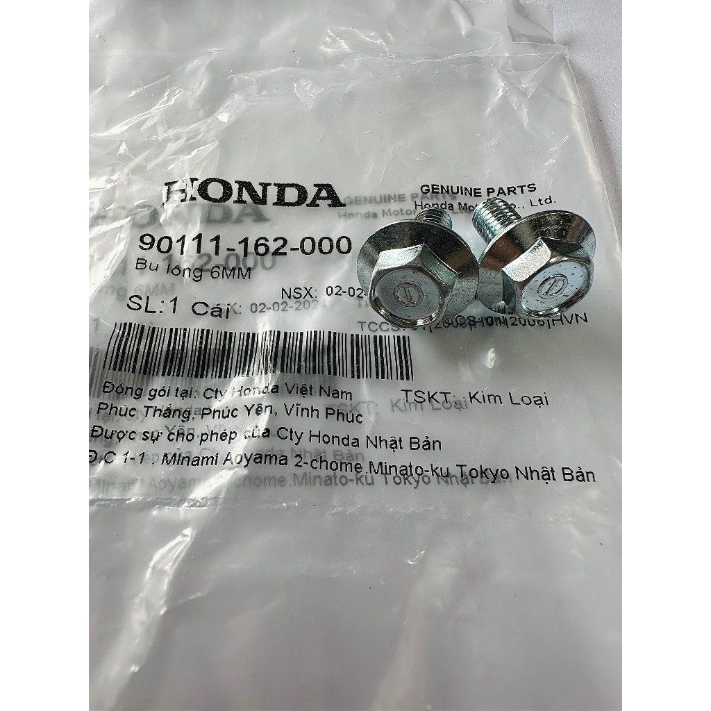 Bộ ốc bắt dè trước Dream Honda (90111162000)