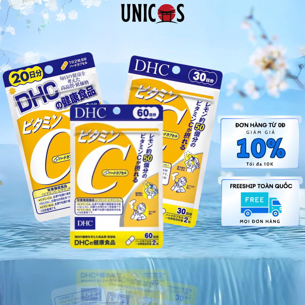 DHC Vitamin C 60 ngày, Vitamin C hỗ trợ trắng da, mờ thâm và tăng cường sức đề kháng cơ thể