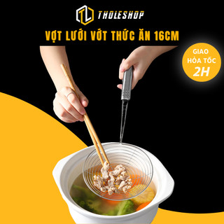 Vợt Lưới Vớt Vớt Thức Ăn, Rau Luộc Đồ Ăn Lẩu, Đồ Chiên Ráo Dầu 15cm Tholeshop  9621