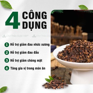 Nụ đinh hương 100g, đinh hương khô, nụ to, thơm, gia vị nấu phở, tẩm ướp thơm ngon chuẩn vị