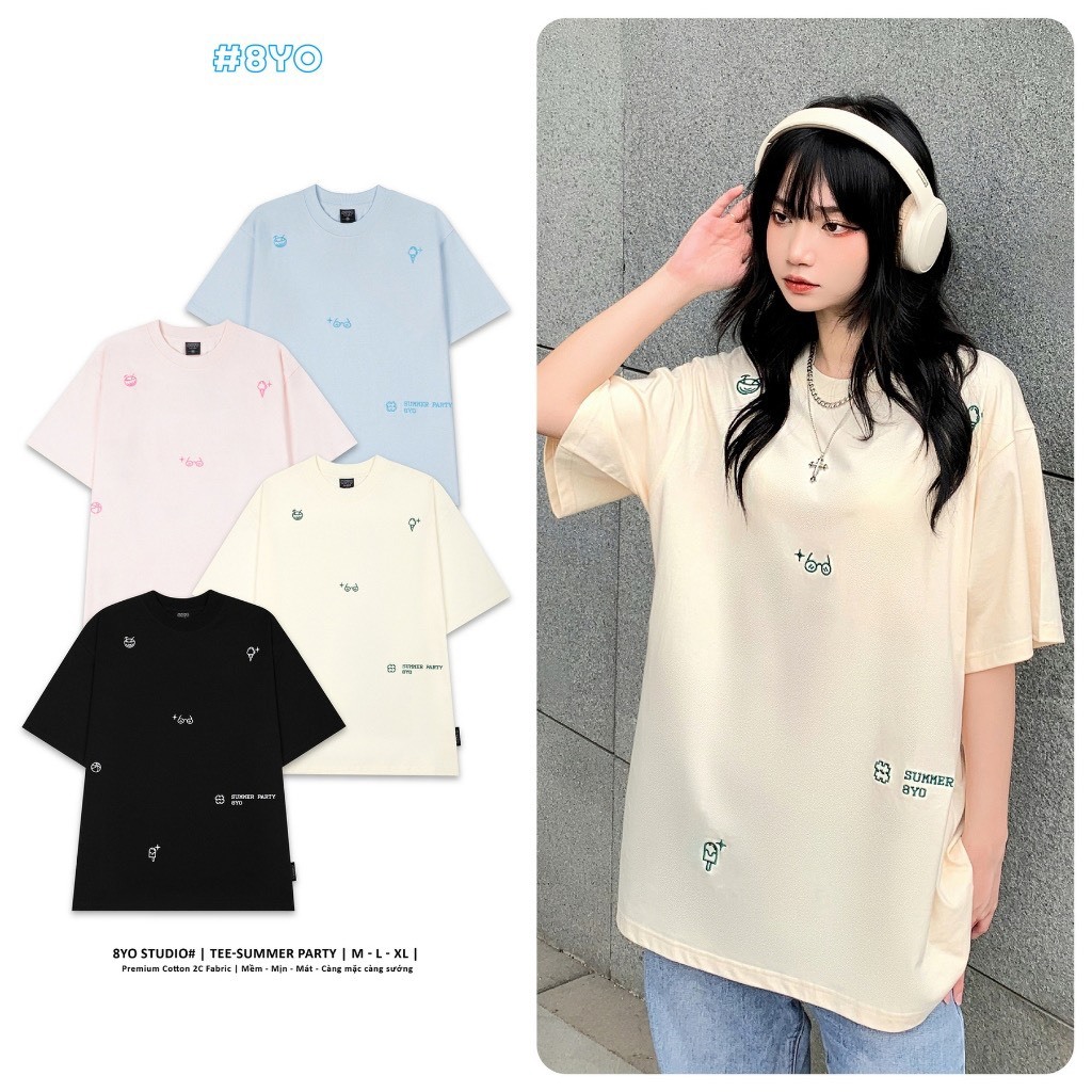 Áo thun nữ tay lỡ chất cotton su ÁO KÍNH NHỎ phong cách Hàn Quốc VINIA M942