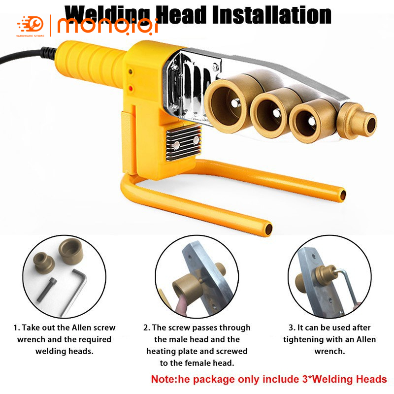 【🔥HCM/24H】Máy Hàn Ống Nhiệt PPR 20-63MM / 20-63MM Tự Động,3 Lỗ Hàn 6 đầu 1000W