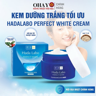 <HÀNG CHÍNH HÃNG> Kem dưỡng làm trắng da ban đêm HadaLabo màu xanh 50g - Ohayo Shop