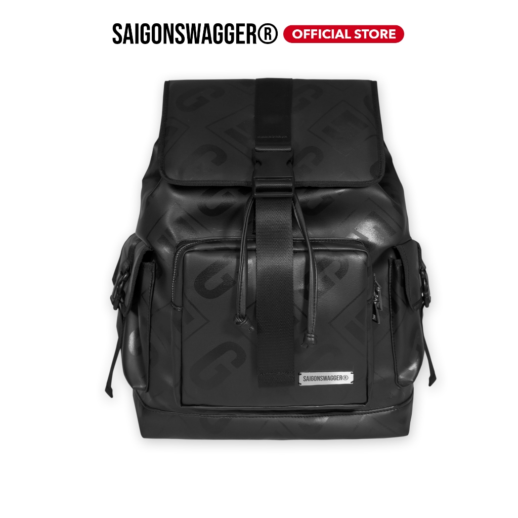 Balo Da Cao Cấp In SAIGON SWAGGER Eclipse Leather Backpack, ngăn chống sốc laptop 15.6inch