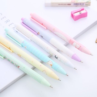Combo 5 Bút bi siêu cute nhiều màu đẹp mẫu hình hoạt hình siêu cute - Ngòi 0.5mm - bút viết mực đen