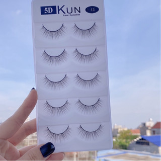 Mi giả tự nhiên Kun 5D 13 5 cặp cao cấp chuyên dùng cho makeup cô dâu