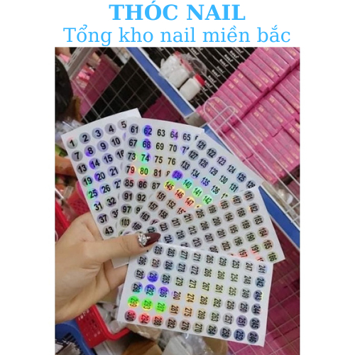 tem số dán chai sơn 1-300 tem