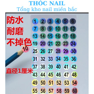 tem số dán chai sơn 1-300 tem