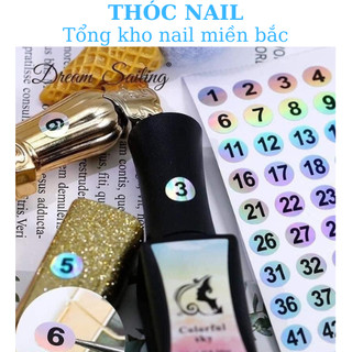 tem số dán chai sơn 1-300 tem