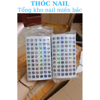 tem số dán chai sơn 1-300 tem
