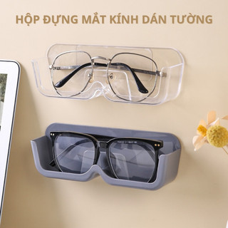 Hộp nhựa đựng mắt kính dán tường, kệ dán tường để mắt kính tiện lợi