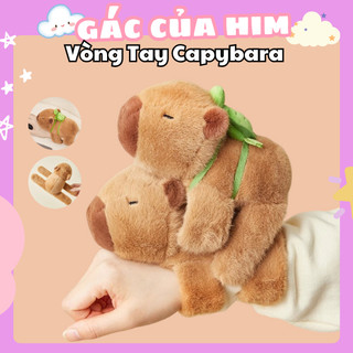 Vòng Tay Capybara Ôm Đáng Yêu (loại có balo tháo được) Thú nhồi bông Chuột Lang Nước bám Tay
