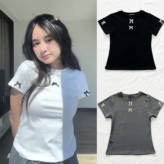 ÁO BORIP ĐÍNH NƠ TAY VÀ CỔ
