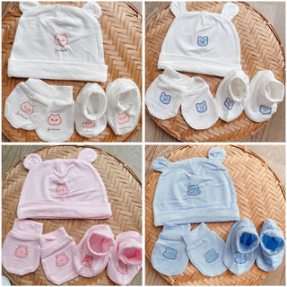 Goodmama- Phụ kiện bé sơ sinh, bao tay, bao chân, mũ cho bé sơ sinh