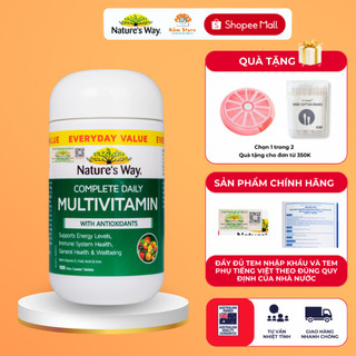 Vitamin Tổng Hợp Nature's Way Complete Daily Multivitamin with Antioxidants Bổ Sung Khóa Chất 100V