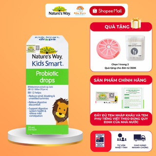 Men Vi Sinh Nature's Way Kids Smart DROPS PROBIOTIC Bổ Sung Lợi Khuẩn Đường Ruột Cho Bé
