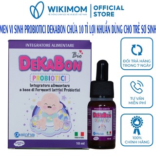 Men vi sinh Dekabon Probiotici 10ml chứa 10 tỉ lợi khuẩn - Cải thiện chứng biếng ăn cho trẻ, tăng đề kháng