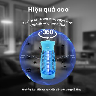 Đèn Bắt Muỗi Côn Trùng COMET CM069 6W Đa Năng, Thiết Kế Nhỏ Gọn, Hiệu Quả Cao, An Toàn
