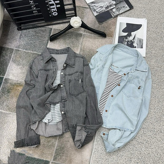 Set áo kẻ mix áo sơ mi bò