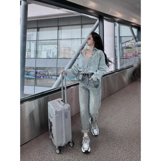 Set áo kẻ mix áo sơ mi bò
