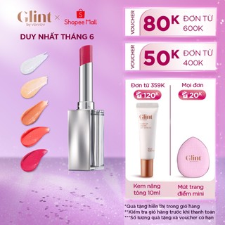 Son dưỡng môi có màu Glint 3g nguồn gốc thực vật, dưỡng ẩm tạo hiệu ứng căng bóng