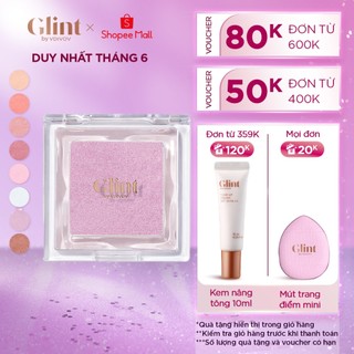  Phấn má hồng Glint 2.4g đa năng dạng nén cùng hạt ngọc trai, mịn màng, mỏng nhẹ